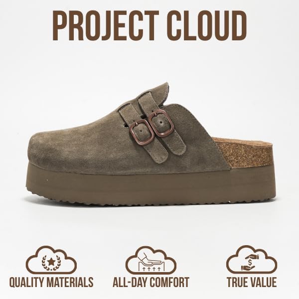 Platform Leather Clogs